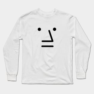 NPC Face Meme Long Sleeve T-Shirt